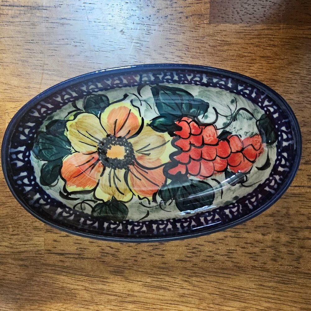 Boleslawiec Polish Pottery-Condiment Dish - Picture 3 of 5